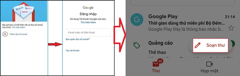 Cách gửi email trên điện thoại chi tiết