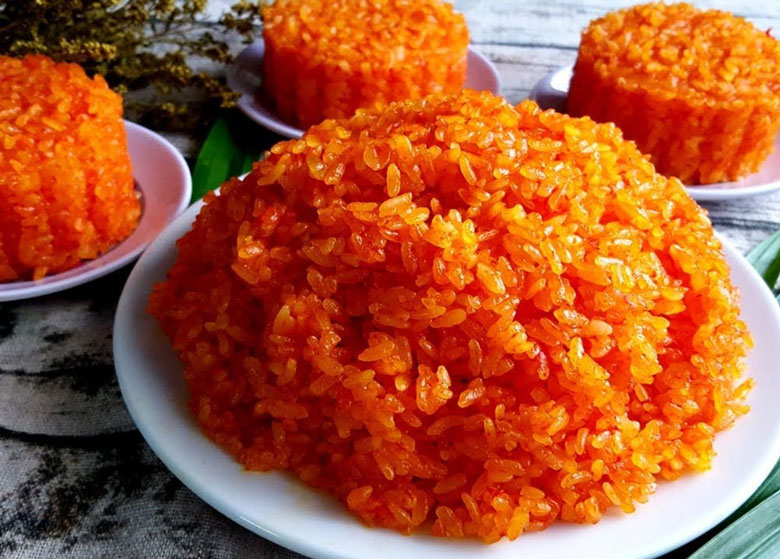 Các món nấu bằng nồi áp suất điện - Nấu xôi gấc