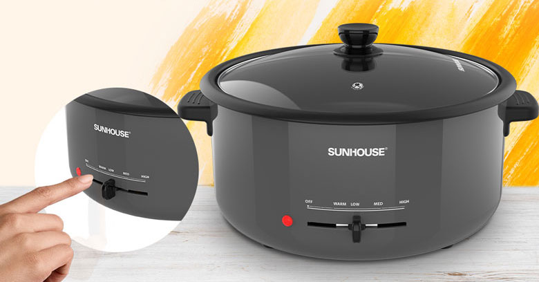Điều chỉnh nhiệt độ cho nồi lẩu điện Sunhouse - Cách sử dụng nồi lẩu điện Sunhouse