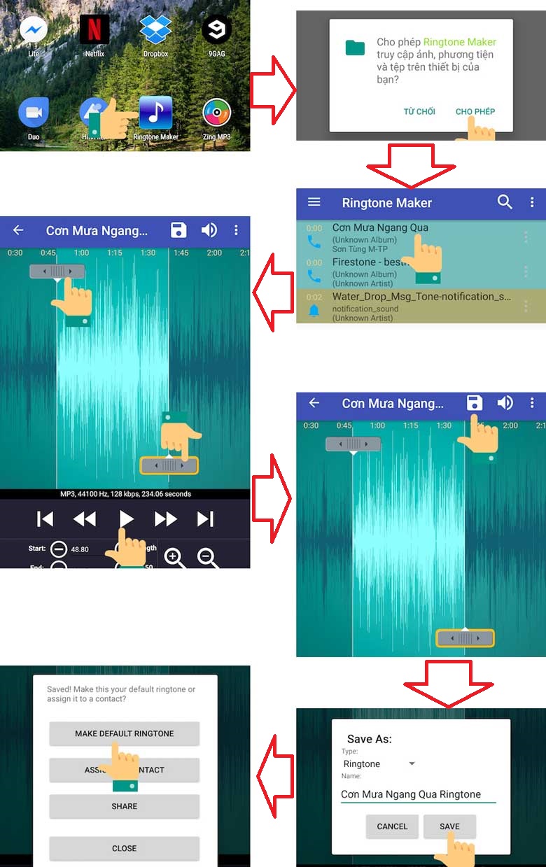 Cài nhạc chuông cho Android theo sở thích