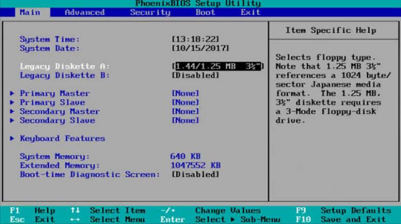 aptop Acer lên nguồn nhưng không lên màn hình - cập nhật lại BIOS