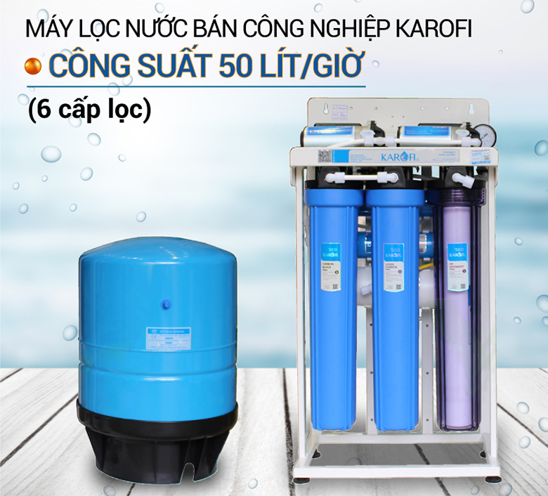 Máy lọc nước Karofi bán công nghiệp 50 lít/h không tủ KT-KB50