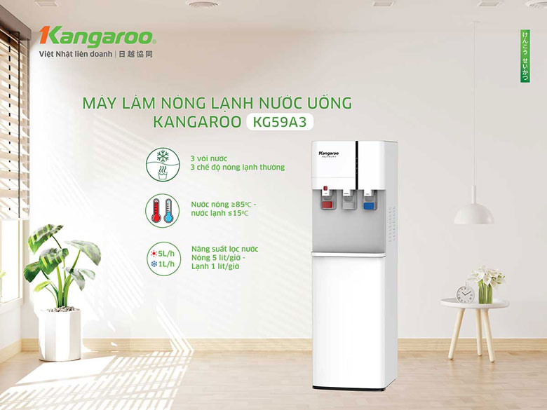 Cây nóng lạnh 3 vòi KG59A3