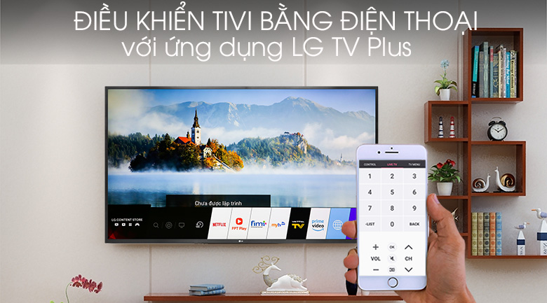 tivi LG 55UM7300PTA điều khiển bằng điện thoại