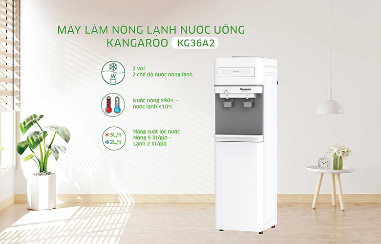 Cây đun nước nóng lạnh Kangaroo KG36A2