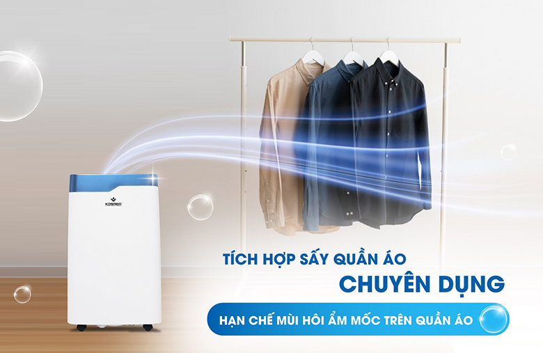 Máy hút ẩm Kosmen KM-20N - Chế độ sấy khô quần áo