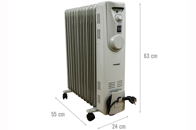 Máy sưởi dầu 11 thanh Tiross TS924