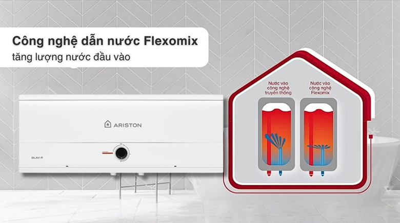 Công nghệ Flexomix trên bình nóng lạnh Ariston SLIM3 20 R MT VN