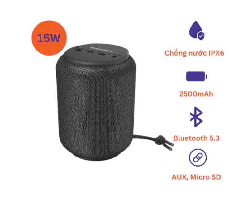 Loa TRONSMART Element T6 Mini Upgraded Bluetooth 15W TM-1022569