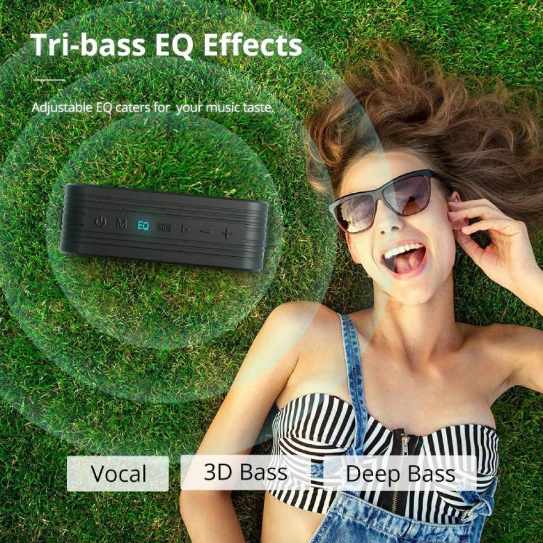 Loa TRONSMART Force Max 80W Bluetooth TM-746328 - Hiệu ứng Tri-bass EQ linh hoạt