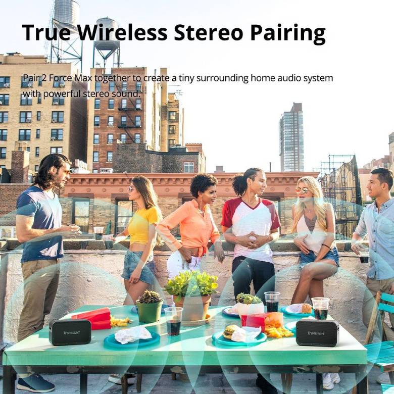 Loa TRONSMART Force Max 80W Bluetooth TM-746328 - tính năng True Wireless Stereo Pairing