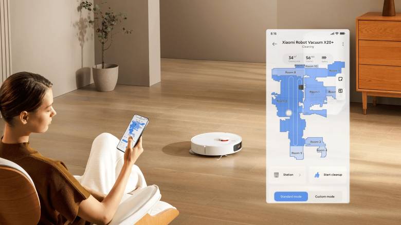  Robot hút bụi lau nhà Xiaomi Vacuum X20+ - điều hướng laser LDS thông minh