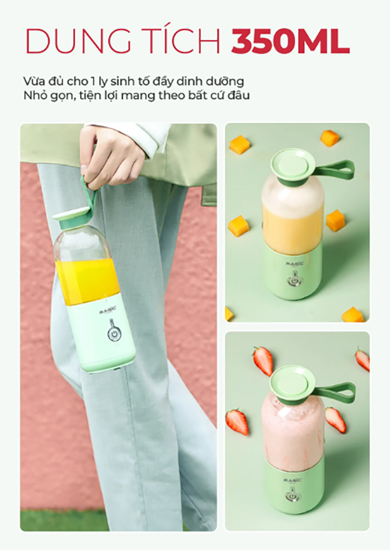 Máy xay sinh tố mini Magic A-020 - Dung tích 350ml