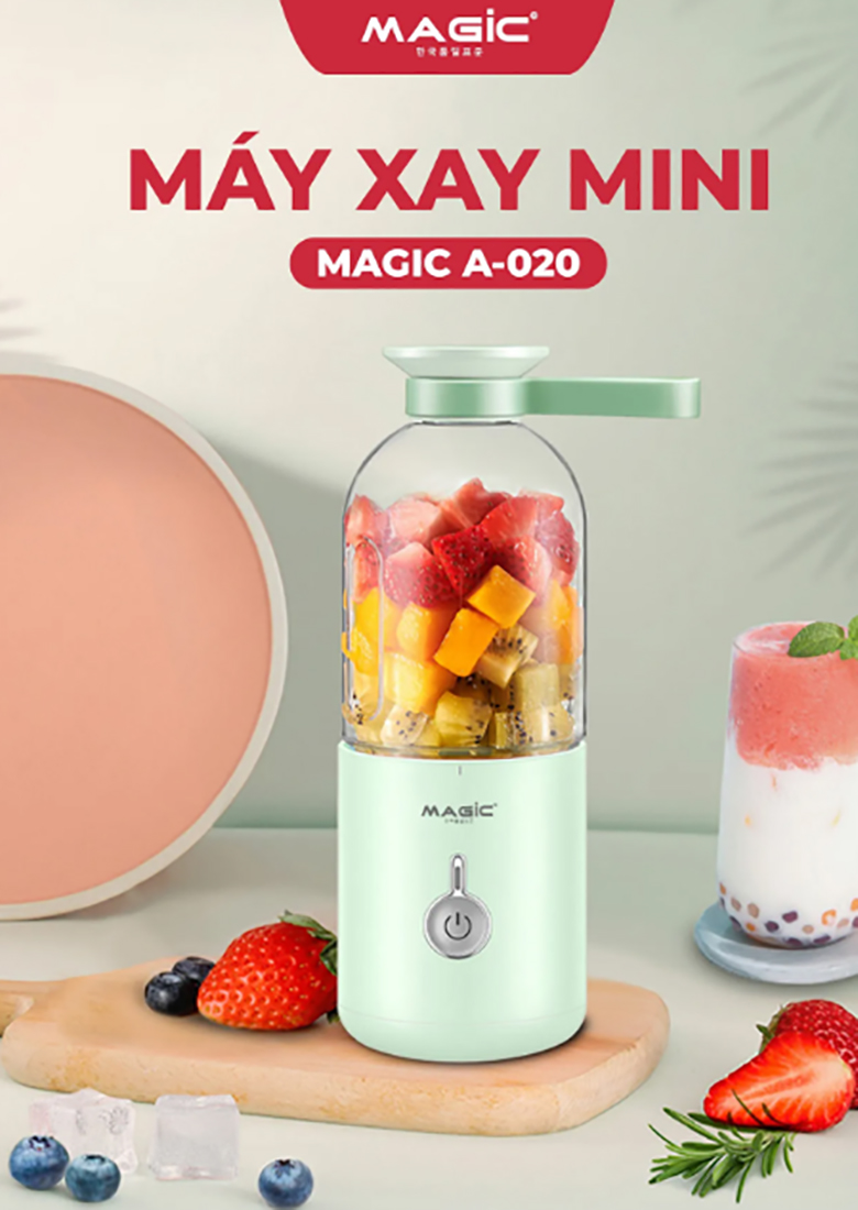Máy xay sinh tố mini Magic A-020 - Thiết kế nhỏ gọn, tiện lợi