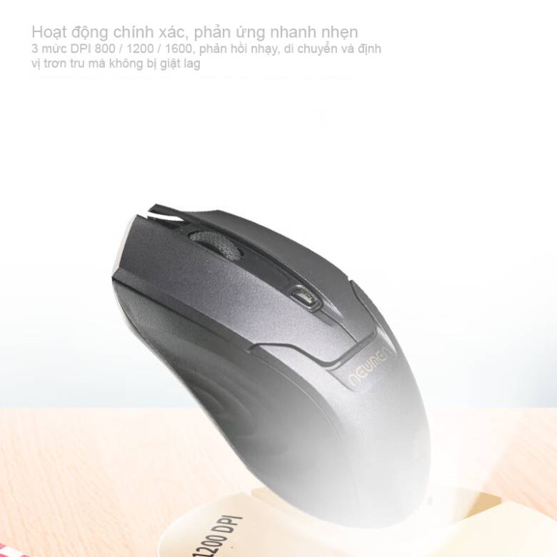 Chuột không dây Newmen E400 Silent - phản ứng nhanh nhạy