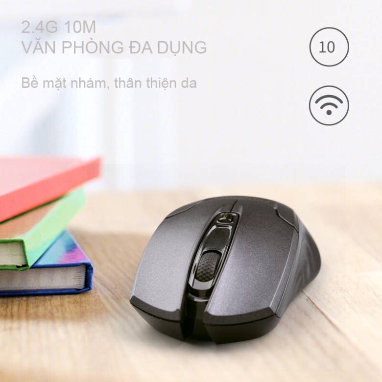 Chuột không dây Newmen E400 Silent - thiết kế thân thiện