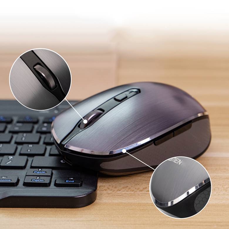 Chuột không dây Newmen F900s vỏ nhôm - chất liệu bền bỉ