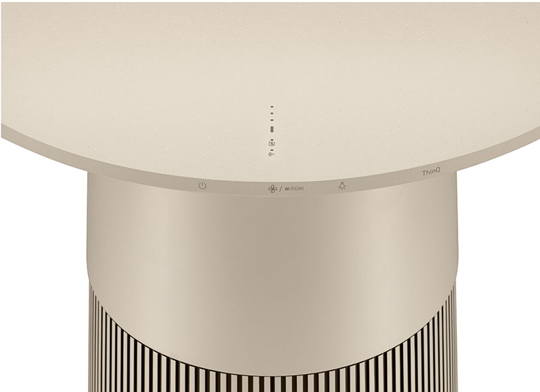 Máy lọc không khí LG PuriCare Aero Furniture AS20GPBK0 có đèn báo chất lượng kk