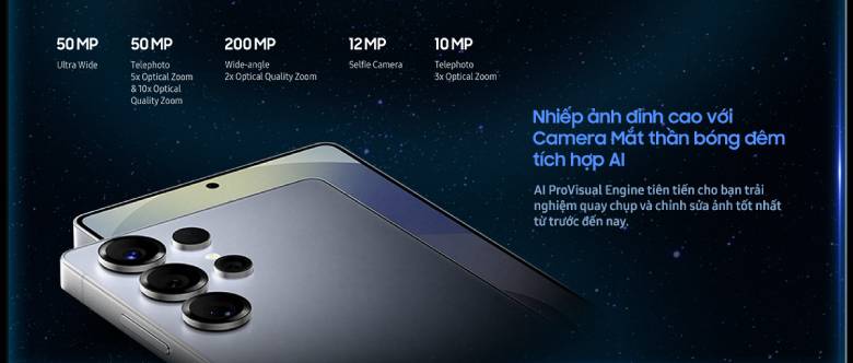 Điện thoại Samsung Galaxy S25 Ultra 12GB/256GB Bạc - camera sắc nét