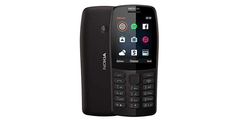 Điện thoại dưới 1 triệu pin trâu - Nokia 210 DS Màu Đen 