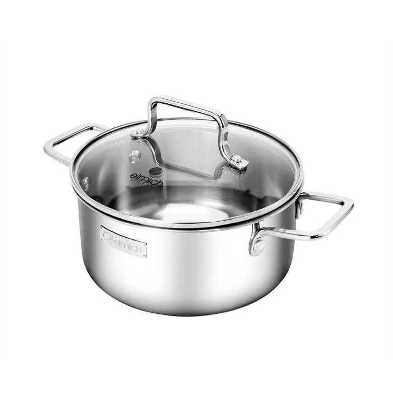 Bộ nồi inox liền khối Elmich EL- 2476 - kiểu dáng nguyên khối hiện đại
