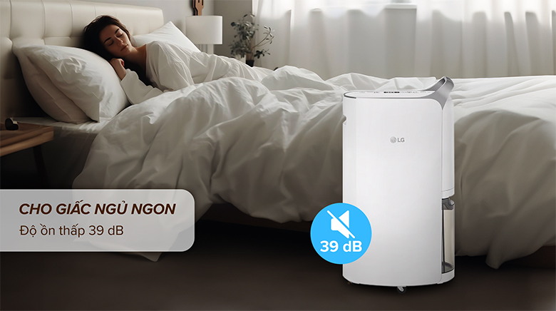 Máy hút ẩm LG 16L MD16GQSE0.ABAE - Công nghệ hút ẩm thông minh, vận hành êm ái