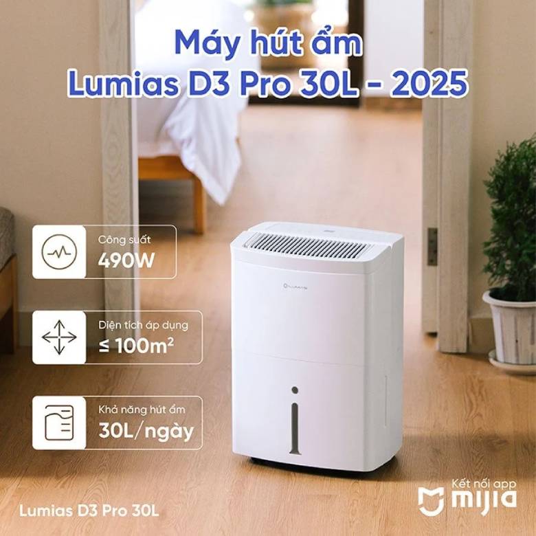 Máy hút ẩm 30L LUMIAS D3 PRO