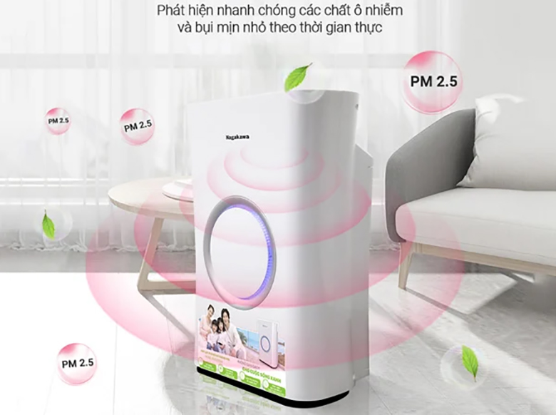 Máy lọc không khí Nagakawa NAG3502M - Trang bị cảm biến bụi mịn