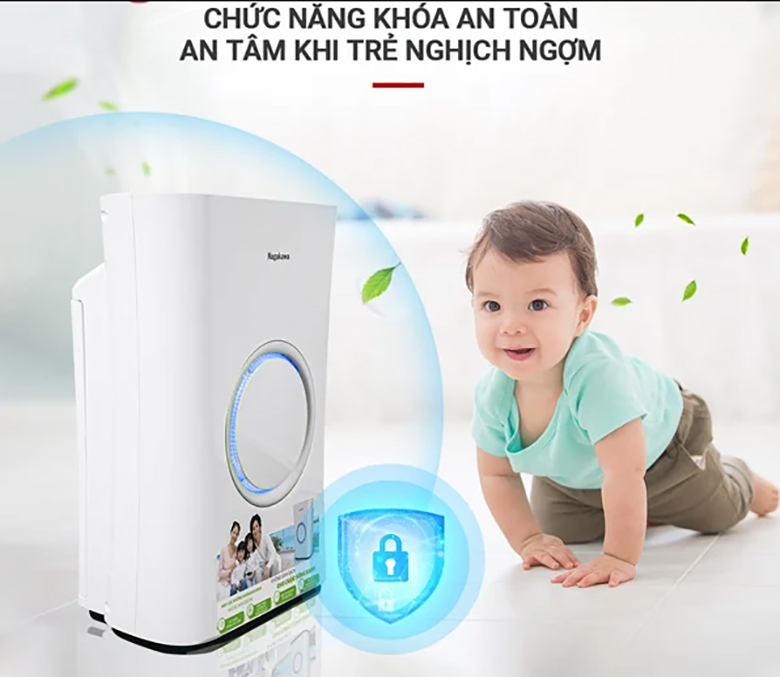 Máy lọc không khí Nagakawa NAG3502M - Khóa trẻ em
