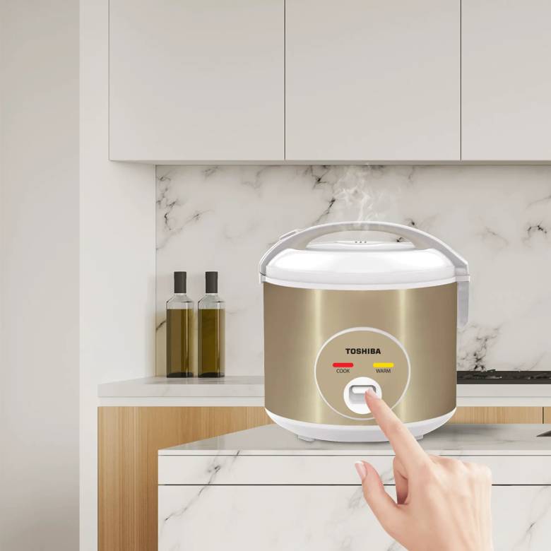 Nồi cơm điện Toshiba 1.8 lít RC-18JH1TVN(N) - bảng điều khiển dễ sử dụng