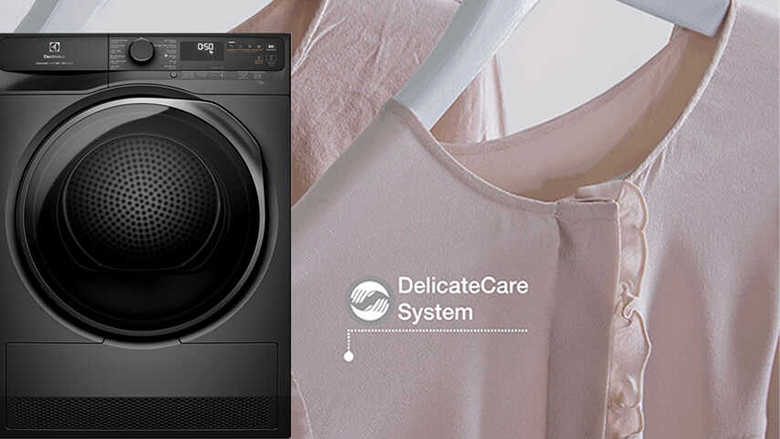 Máy sấy bơm nhiệt Electrolux 9 kg EDH903R7SC - Công nghệ DelicateCare
