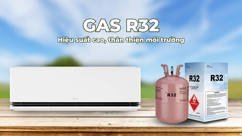 Điều hòa LG IDC12M1 sử dụng gas R32 thân thiện với môi trường