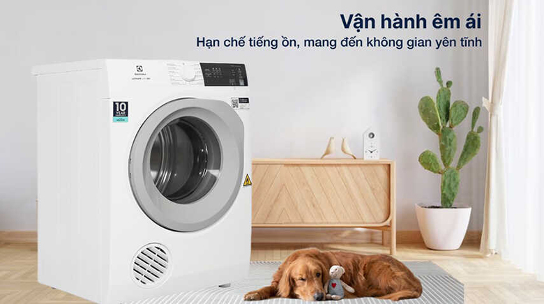 Máy sấy thông hơi Electrolux 9 kg EDS904H3WC - Vận hành êm ái, tiết kiệm năng lượng