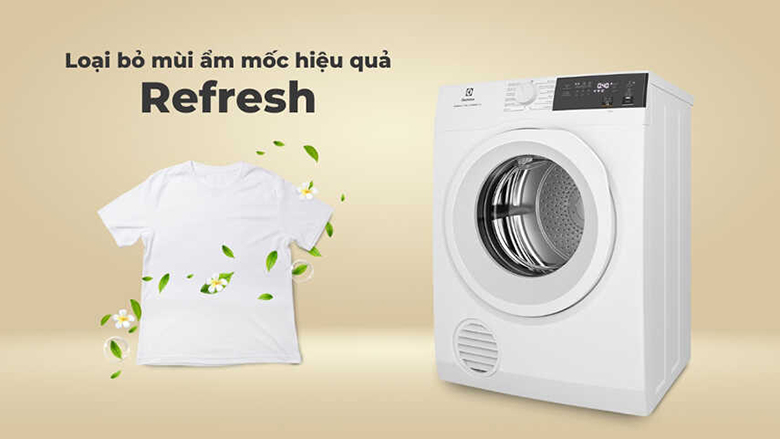 Máy sấy thông hơi Electrolux 9 kg EDV904H3WC - Chế độ sấy Refresh loại bỏ mùi hôi hiệu quả