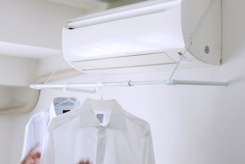 Điều hòa giúp quần áo khô tự nhiên - Sấy quần áo bằng điều hòa