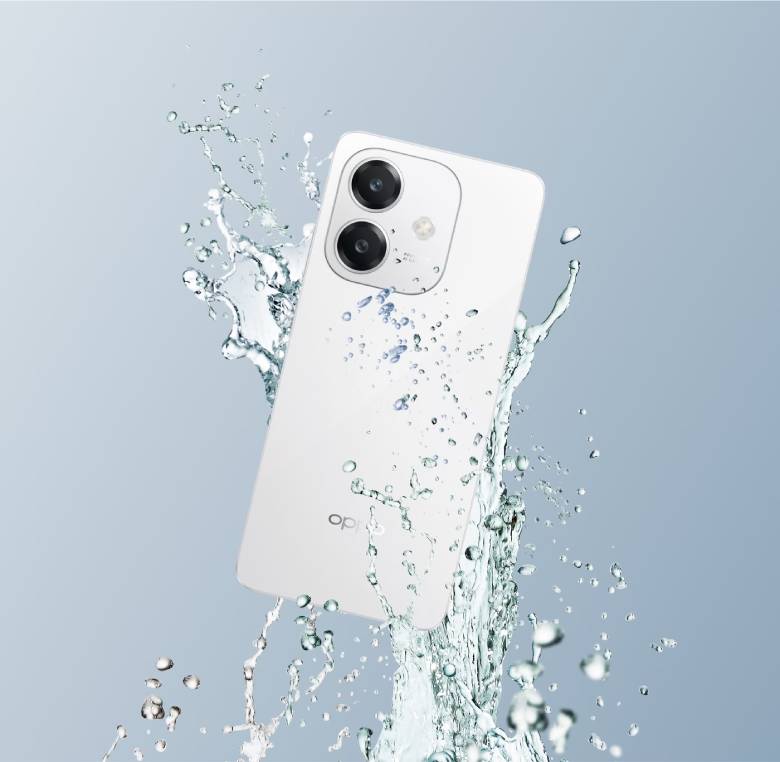 Điện thoại OPPO A3 8/256GB Trắng CPH2669 - chuẩn kháng bụi và nước IP54