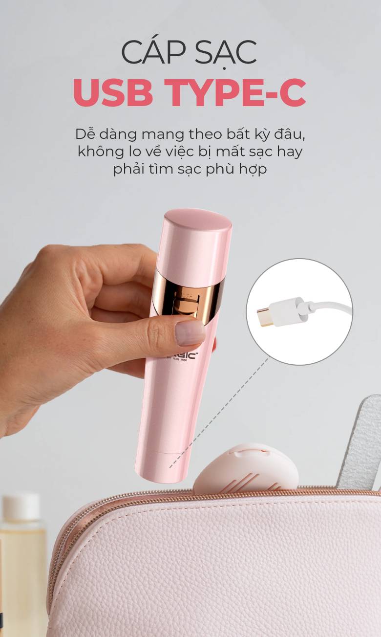 Máy tỉa lông đa năng Magic B-51 Cáp sạc Usb type-C