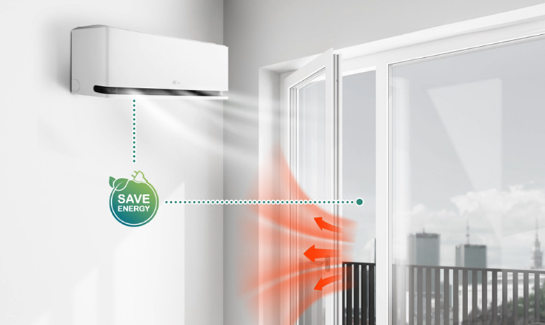 Điều hòa LG IPC09M1 Inverter 1 chiều 9.200 BTU - Phát hiện cửa sổ mở