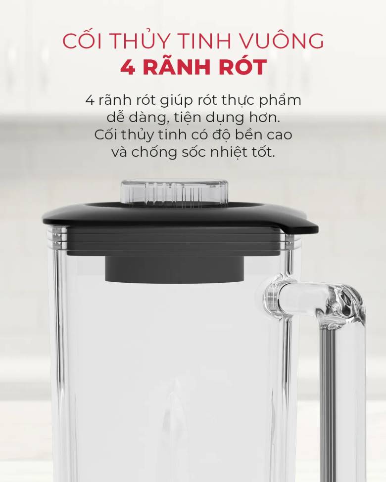 Máy xay sinh tố Magic AC-183 - cối thủy tinh vuông 4 rãnh