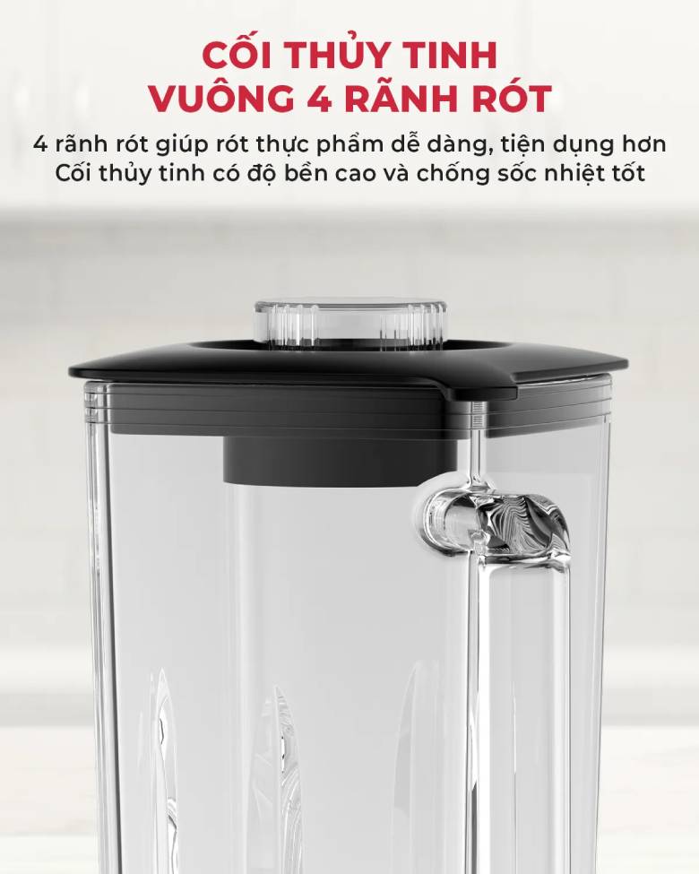  Máy xay sinh tố Magic AC-182 - Cối thủy tinh vuông 4 rãnh