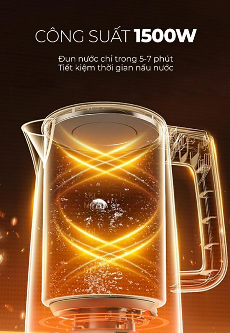 Bình đun siêu tốc MAGIC 1.8L A-070 - Công suất mạnh mẽ