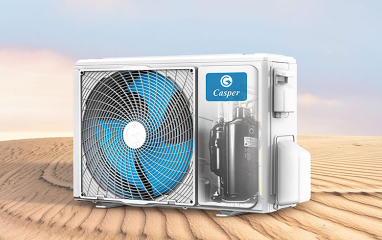 Điều hòa Casper 1 chiều SC-12FB36A - Dàn tản nhiệt đồng mạ vàng, hạn chế ăn mòn