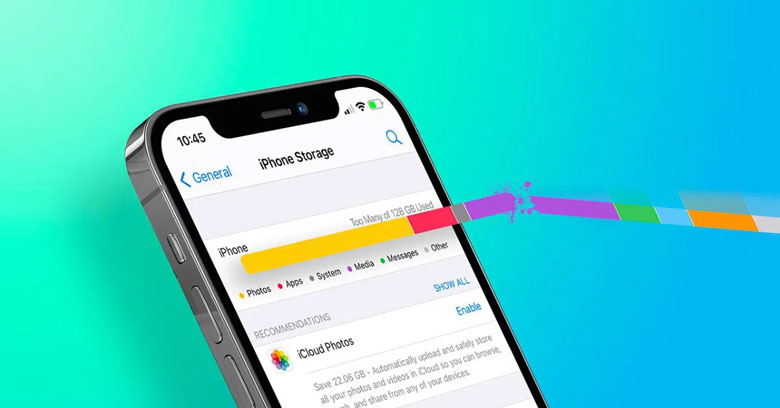 Màn hình điện thoại bị nhiễu giật do quá tải dung lượng