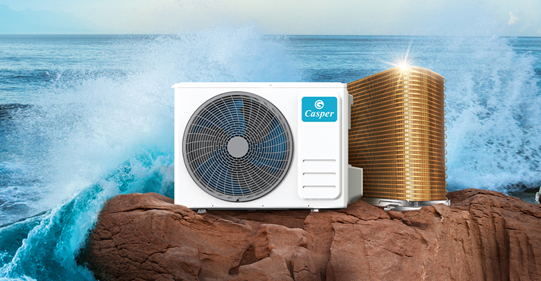 Điều hòa Casper 1 chiều 9000 BTU SC-09FS36 - Dàn tản nhiệt đồng mạ vàng, bền bỉ