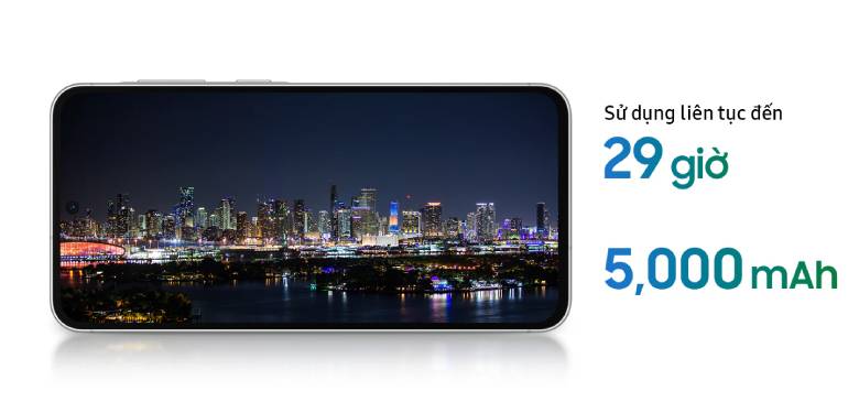 Điện thoại Samsung A56 5G (8+128Gb) Gray - Pin 5000mAh, sạc nhanh 45W