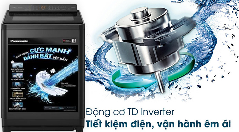 Sản phẩm NA-FD105X3BV vận hành êm ái, tiết kiệm điện năng