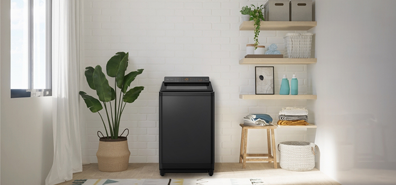 Máy giặt Panasonic Inverter 10.5 Kg NA-FD105V3BV lồng đứng - Thiết kế nhỏ gọn, tiết kiệm không gian