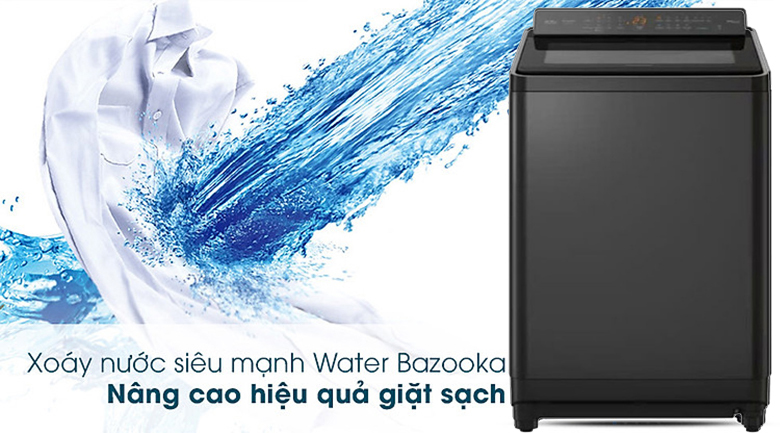 Máy giặt Panasonic Inverter 10.5 Kg NA-FD105V3BV lồng đứng - Xoáy nước Water Bazooka