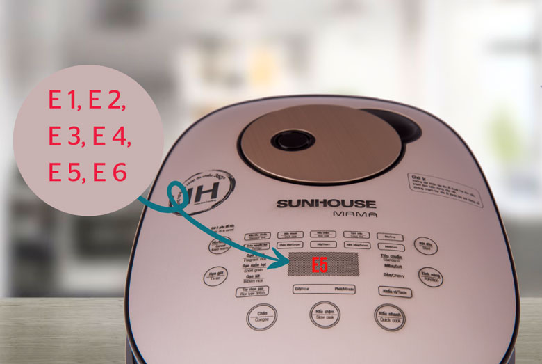 Lỗi E5 nồi cơm điện - Cách khắc phục bộ phận làm nóng