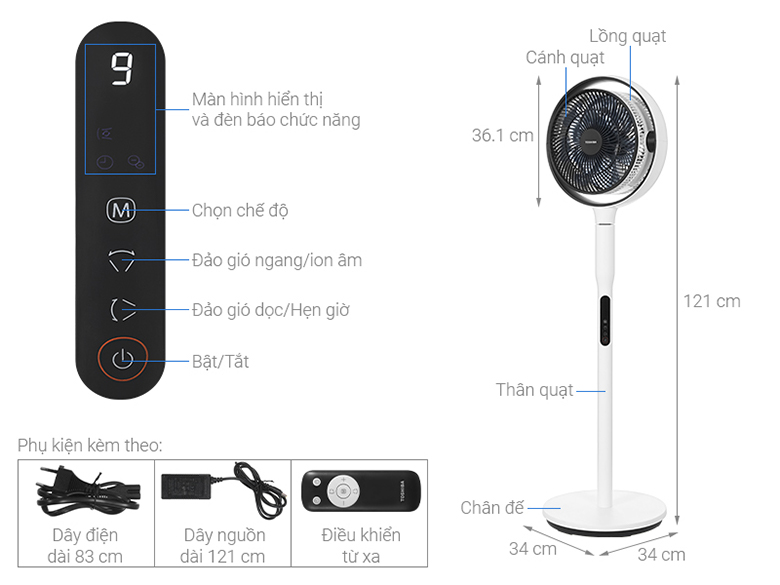 Quạt tuần hoàn Toshiba F-DSC80XVN